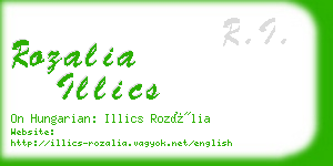 rozalia illics business card